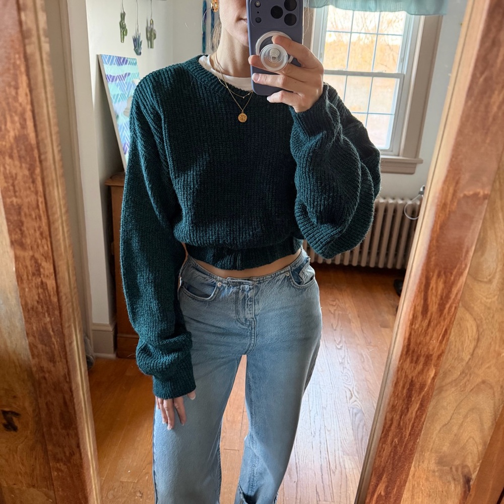 Le Tigre Vintage Cropped Sweater - Picture 2 of 4